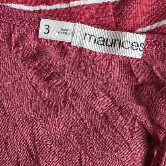 Maurices 3 Burgundy Lace Trim Slip Cami Top - Picture 4 of 8